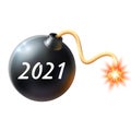 2021 bomb.. Royalty Free Stock Photo