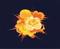 Bomb explosion concept Royalty Free Stock Photo