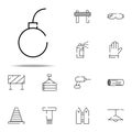bomb icon. construction icons universal set for web and mobile