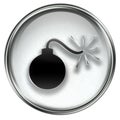 Bomb icon grey