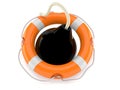 Bomb inside life buoy
