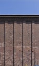 Bomb shelter as a high bunker with brick facade in the city of Schweinfurt in Germany