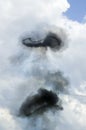 Bomb Smoke Rings Royalty Free Stock Photo