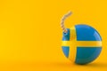 Bomb with swedish flag