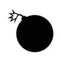 Bomb vector icon Royalty Free Stock Photo