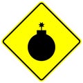 bomb vector sign Royalty Free Stock Photo