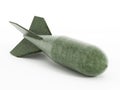 Bomb on white Royalty Free Stock Photo