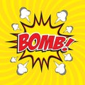 Bomb! wording Royalty Free Stock Photo
