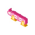 Bombard weapon isometric icon vector illustration color Royalty Free Stock Photo