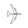 bombardment plane icon. Element of Army plane for mobile concept and web apps icon. Outline, thin line icon for website design and