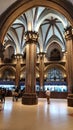 Bombay  historical  old building in Mumbai csmt railway station Royalty Free Stock Photo