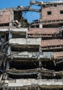 Bombed building in Belgrade Royalty Free Stock Photo