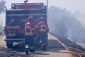 Bombeiros, fireworker in Portugal fighting against the fire Royalty Free Stock Photo