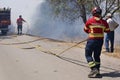 Bombeiros, fireworker in Portugal fighting against the fire