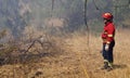 Bombeiros, fireworker in Portugal fighting against the fire