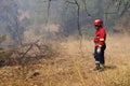 Bombeiros, fireworker in Portugal fighting against the fire