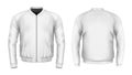 Bomber jacket in white.