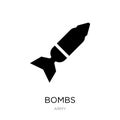 bombs icon in trendy design style. bombs icon isolated on white background. bombs vector icon simple and modern flat symbol for Royalty Free Stock Photo