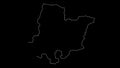 Bomi Liberia county map outline animation