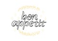 BON APPETIT, cooking quote LETTERING