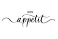 Bon appetit - Cute hand drawn nursery poster with lettering in scandinavian style.