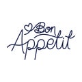 bon appetit lettering