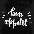 Bon Appetit lettering