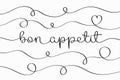 Bon Appetit lettering