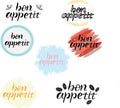 BON APPETIT SET, LETTERING