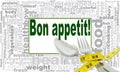 Bon appetit word cloud