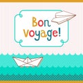 Bon voyage card