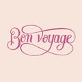 Bon voyage hand drawn illustration