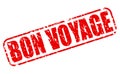 Bon voyage red stamp text