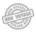 Bon Voyage rubber stamp