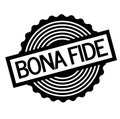 Bona fide stamp on white Royalty Free Stock Photo