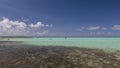 Bonaire island Caribbean sea windsurf lagoon Sorobon Royalty Free Stock Photo