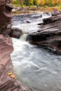 Bonanza Falls in the Upper Peninsula of Michigan - Autumn Royalty Free Stock Photo