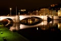 Bonaparte Bridge - Lyon France Royalty Free Stock Photo