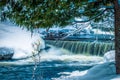 Bond falls on the Ontonogan river (middle section) Royalty Free Stock Photo