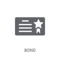 Bond icon. Trendy Bond logo concept on white background from bus