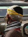 Bonda tribal woman with elaborate necklaces and earrings