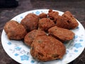 golden aloo bonda aerial shot