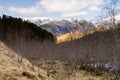 Bondhusdalen Valley near the village of Sunndal, the Bondhuselva River in the background of the mountains, Norway