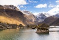 Bondhusvatnet Lake in the Bondhusdalen Valley near the village of Sunndal Royalty Free Stock Photo