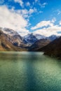 Bondhusvatnet Lake in the Bondhusdalen Valley near the village of Sunndal Royalty Free Stock Photo