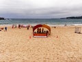 Bondi Beach Life Savers on an Overcast Summer Morning, Sydney, Australia