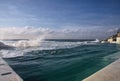 View of the famous Bondi Icebergs beach bath pool Royalty Free Stock Photo