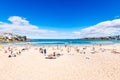 Bondi Beach with people on a day Royalty Free Stock Photo