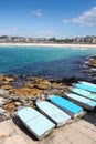 Bondi Beach - Sydney Australia on a beautiful sunny day. Royalty Free Stock Photo