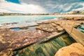 Bondi Beach view before storm Royalty Free Stock Photo